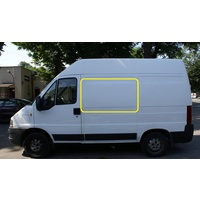 FIAT DUCATO - 2/2002 to 2/2007 - MWB VAN (ZFA230 - 240) - LEFT OR RIGHT SIDE FRONT BONDED FIXED WINDOW GLASS - NEW