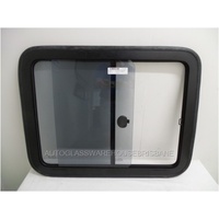 RENAULT MASTER X70 LWB - 9/2004 to 3/2011 - VAN - RIGHT SIDE MIDDLE SLIDING GLASS (SINGLE SLIDER) - 836w x 658h - NEW