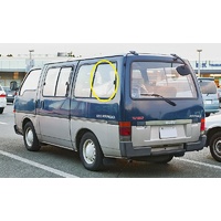 HOLDEN SHUTTLE WFR - 1982 to 1991 - VAN - PASSENGERS - LEFT SIDE REAR SLIDING GLASS - REAR 1/2 - (680W X 545H) -(Second-hand)