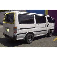 suitable for TOYOTA HIACE VAN 2/83 to 10/89 YH/LH/UH 50/ 60/ 70 LEFT SIDE SIDE VAN REAR -  (455h X 1387L)  - (Second-hand)