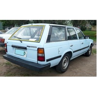 suitable for TOYOTA CORONA XT130 - 10/1979 to 7/1983 - 5DR WAGON -  REAR WINDSCREEN GLASS - (SECOND-HAND)