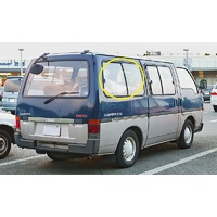 HOLDEN SHUTTLE WFR - 1982 to 1991 - VAN - DRIVERS - RIGHT SIDE REAR FIXED GLASS - ONE PIECE (1195w X 555) - (Second-hand)