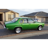 HOLDEN TORANA LH-LX-UC - 5/1974 to 1/1980 - 4DR SEDAN - DRIVERS - RIGHT SIDE REAR QUARTER GLASS - GREEN - MADE TO ORDER - NEW