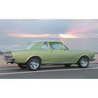 FORD FALCON XR - 1966 to 1967 - 2DR COUPE - PASSENGER - LEFT SIDE FRONT DOOR GLASS - GREEN - NEW - (MADE TO ORDER)