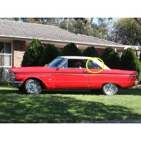 FORD FALCON XL/XM/XP - 1962 TO 1965 - 2DR COUPE - PASSENGER - LEFT SIDE REAR OPERA GLASS - CLEAR- NEW - MADE TO ORDER