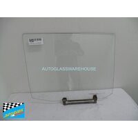 BMW 2500/3000 - 1/1968 to 1/1977 - 4DR SEDAN - PASSENGERS - LEFT SIDE REAR DOOR GLASS - CLEAR (590w X 475) - (SECOND-HAND)