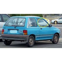  MAZDA 121 DA10 - 3/1987 to 12/1990 - 3DR HATCH - DRIVERS - RIGHT SIDE FRONT DOOR GLASS - 1070MM X 505MM  -  NEW