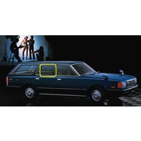 MAZDA 929L LA4 - 1/1977 TO 1/1987 - 4DR SEDAN/5DR WAGON - DRIVERS - RIGHT SIDE REAR DOOR GLASS - (Second-hand)