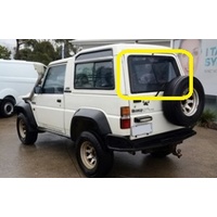 DAIHATSU ROCKY F70-F85 - 1/1984 to 1/2000 - 2DR JEEP -  REAR WINDSCREEN GLASS - HEATED - (Second-hand)