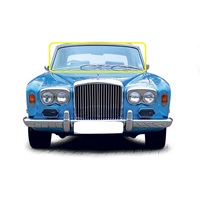 BENTLEY T SERIES - 1/1966 to 1/1980 - 4DR SEDAN -  FRONT WINDSCREEN GLASS - GREEN - 1520 X 498 - CALL FOR STOCK - NEW