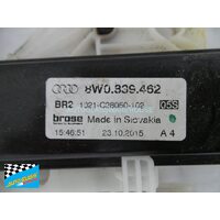 AUDI A4 B9 - 1/2017 TO CURRENT - 4DR SEDAN - DRIVER - RIGHT SIDE REAR WINDOW REGULATOR - NO MOTOR - (SECOND-HAND)