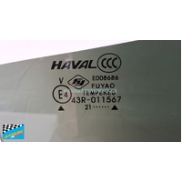 HAVAL JOLION A01 - 05/2021 TO CURRENT - 5DR SUV - DRIVER - RIGHT SIDE REAR DOOR GLASS - PRIVACY GREY - (SECOND-HAND)