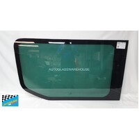 IVECO DAILY - 5/2015 TO CURRENT - VAN - PASSENGERS - LEFT SIDE FRONT FIXED BONDED WINDOW GLASS - 1310 X 770 - DARK  GREEN - OEM - NEW