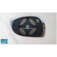 CHERY J1 SX2 - 3/2011 to 12/2013 - 5DR HATCH - DRIVERS - RIGHT SIDE MIRROR - GENUINE CURVED GLASS WITH BACKING PLATE - (SECOND-HAND)