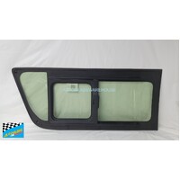 suitable for TOYOTA HIACE 200/220 SERIES - 4/2005 to 4/2019 - TRADE / COMMUTER VAN - LWB/SLWB - RIGHT SIDE FRONT SLIDING WINDOW GLASS - (SECOND-HAND)