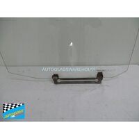 BMW 2500/3000 - 1/1968 to 1/1977 - 4DR SEDAN - PASSENGERS - LEFT SIDE REAR DOOR GLASS - CLEAR (590w X 475) - (SECOND-HAND)