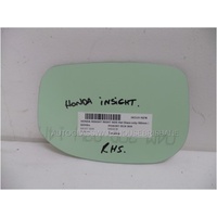 HONDA INSIGHT ZE28 - 11/2010 to CURRENT - 5DR HATCH - RIGHT SIDE MIRROR - FLAT GLASS ONLY - 185mm X 125mm - NEW