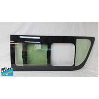 suitable for TOYOTA HIACE 200/220 SERIES - 4/2005 to 4/2019 - TRADE / COMMUTER VAN - LWB/SLWB - RIGHT SIDE FRONT SLIDING WINDOW GLASS - (SECOND-HAND)