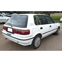 suitable for TOYOTA COROLLA AE95 - 1/1988 TO 6/1996 - 5DR WAGON - RIGHT SIDE REAR QUARTER GLASS - NEW