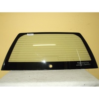 suitable for TOYOTA COROLLA AE95 -1/1988 to 6/1996 - 4DR WAGON - REAR WINDSCREEN GLASS - NEW