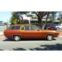 FORD FALCON XC - 1972 TO 1978 - 5DR WAGON - DRIVERS - RIGHT SIDE REAR QUARTER GLASS - CLEAR - (SECOND-HAND)