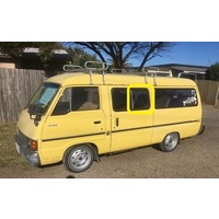 FORD ECONOVAN E2200 - 1979 MODEL - VAN - PASSENGER - LEFT SIDE SLIDING DOOR GLASS (REAR PIECE) (530w X 450h) - (Second-hand)