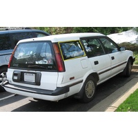 suitable for TOYOTA COROLLA AE95R - 1/1988 to 6/1996 - 4DR WAGON - RIGHT SIDE REAR CARGO GLASS - (SECOND-HAND)