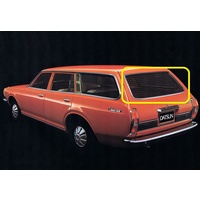 DATSUN 180B 610 - 1/1972 to 1/1977 - 5DR WAGON - REAR WINDSCREEN GLASS - (Second-hand)