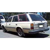 suitable for TOYOTA CORONA ST141/ RT142 - 8/1983 to 1987 - 4DR WAGON - PASSENGERS - LEFT SIDE REAR CARGO GLASS - (SECOND-HAND)