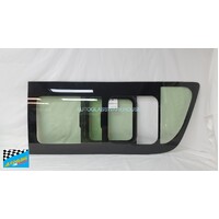 suitable for TOYOTA HIACE 200/220 SERIES - 4/2005 to 4/2019 - TRADE / COMMUTER VAN - LWB/SLWB - RIGHT SIDE FRONT SLIDING WINDOW GLASS - (SECOND-HAND)