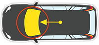 Windscreen location for DAIHATSU DELTA V57 - 11/1984 to 2005 - TRUCK/ NARROW CAB - FRONT WINDSCREEN GLASS