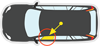 Left Front Door location for HONDA CRV - 5DR WAGON 10/1996>11/2001 - PASSENGER - LEFT FRONT WINDOW REGULATOR - ELECTRIC