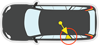Left Rear Qtr/Vent location for MITSUBISHI CHALLENGER PB PC KH - 12/2009 to 12/2015 - 5DR WAGON - LEFT SIDE REAR QUARTER GLASS