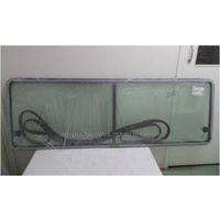 MERCEDES SPRINTER SWB - 2/1998 to 8/2006 - VAN - RIGHT SIDE REAR SLIDING WINDOW GLASS - GREEN - DOUBLE OPENING