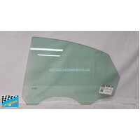 VOLVO S40 M SERIES - 3/2004 to 8/2012 - 4DR SEDAN - PASSENGERS - LEFT SIDE REAR DOOR GLASS - GREEN (TOUGHENED GLASS)