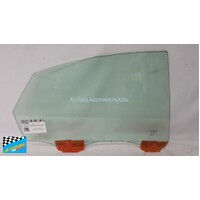 VOLVO S40 M SERIES - 3/2004 to 8/2012 - 4DR SEDAN - DRIVERS - RIGHT SIDE REAR DOOR GLASS - WITH FITTINGS - GREEN (LAMINATED)