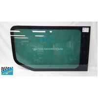IVECO DAILY - 5/2015 TO CURRENT - VAN - PASSENGERS - LEFT SIDE FRONT FIXED BONDED WINDOW GLASS - 1310 X 770 -DARK GREEN