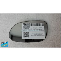 MERCEDES A CLASS W168 - 10/1998 to 4/2005 - 5DR HATCH - PASSENGERS - LEFT SIDE MIRROR - OEM - CURVED WITH BACKING - 194 871