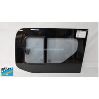 PEUGEOT PARTNER B9P L1/L2 / CITROEN BERLINGO L1 - 08/2008 to 2017 - VAN - LEFT SIDE FRONT BONDED SLIDING WINDOW GLASS - (785 x 550)