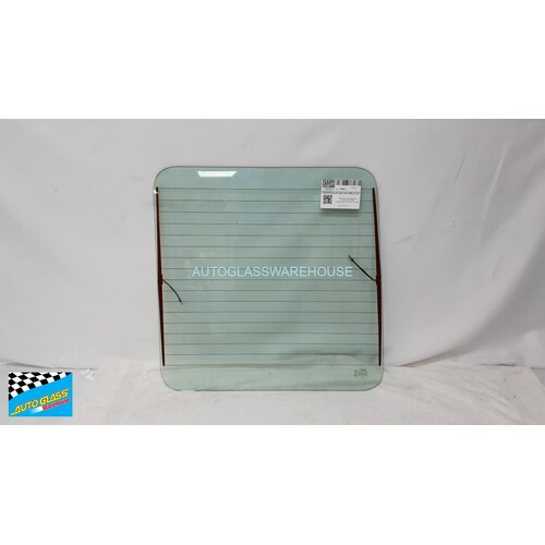 MERCEDES SPRINTER - 2/1998 TO 8/2006 - VAN - DRIVERS - RIGHT SIDE REAR BARN DOOR GLASS - GREEN - HEATED (RUBBER IN) - NEW