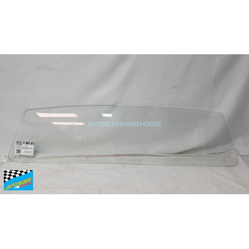 NISSAN 720 1/1980 to 12/1985 - SINGLE CAB/DUAL CAB- REAR WINDSCREEN GLASS - CLEAR - NON-HEATED - (WILL NOT FIT KING CAB)(320MM CENTRE HEIGHT)