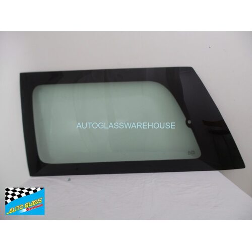 suitable for TOYOTA TOWNACE CR31 IMPORT - 1992 to 1996 - VAN - PASSENGERS - LEFT SIDE REAR WINDOW GLASS - 1 HOLE - GREEN - NEW