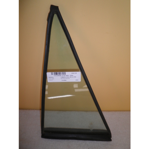 suitable for TOYOTA CORONA ST141 - 4DR WAGON 8/83>1987 - LEFT SIDE REAR QUARTER GLASS - NEW