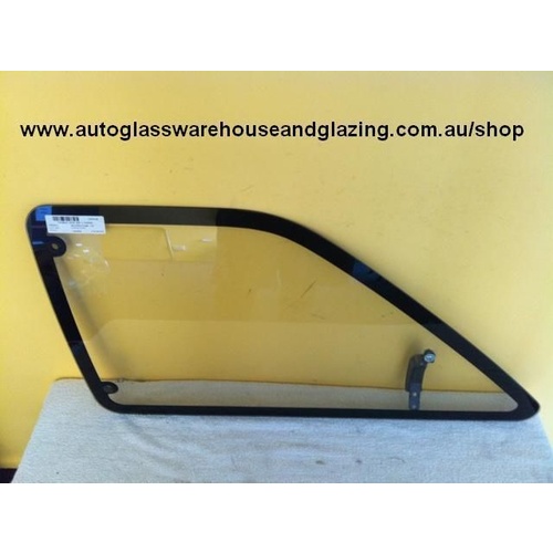 suitable for TOYOTA 4RUNNER RN/LN/YN130 - 10/1989 to 9/1996 - 2DR WAGON - PASSENGER - LEFT SIDE FLIPPER GLASS - (SECOND-HAND)