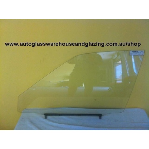 suitable for TOYOTA COROLLA EL30 IMPORT - 1/1986 to 1/1990 - 5DR HATCH -  LEFT SIDE FRONT DOOR GLASS - (SECOND-HAND)