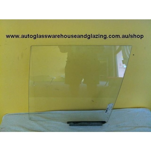 suitable for TOYOTA COROLLA IMPORT EL30 5 DOOR. LEFT REAR DOOR GLASS - (SECOND-HAND)