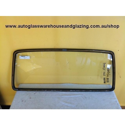 MAZDA 808 STCV - 1972 to 1978 - 5DR WAGON - REAR WINDSCREEN GLASS - (Second-hand)