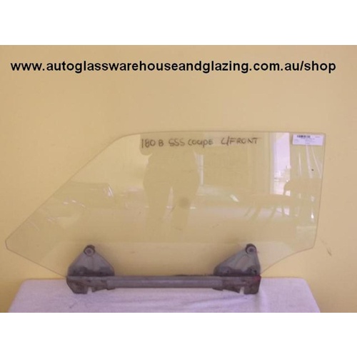 DATSUN 180B SSS - 1/1972 to 1/1977 - 2DR COUPE - PASSENGERS - LEFT SIDE FRONT DOOR GLASS - (Second-hand)