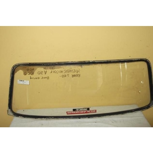 MITSUBISHI COLT A20 - 1968 to 1971 - 4DR SEDAN - REAR SCREEN GLASS - (SECOND HAND)