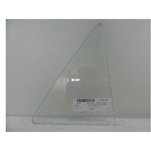 FORD FALCON XR - 1966 to 1967 - 4DR SEDAN - DRIVER - RIGHT SIDE REAR QUARTER GLASS - CLEAR - NEW - (MADE TO ORDER)